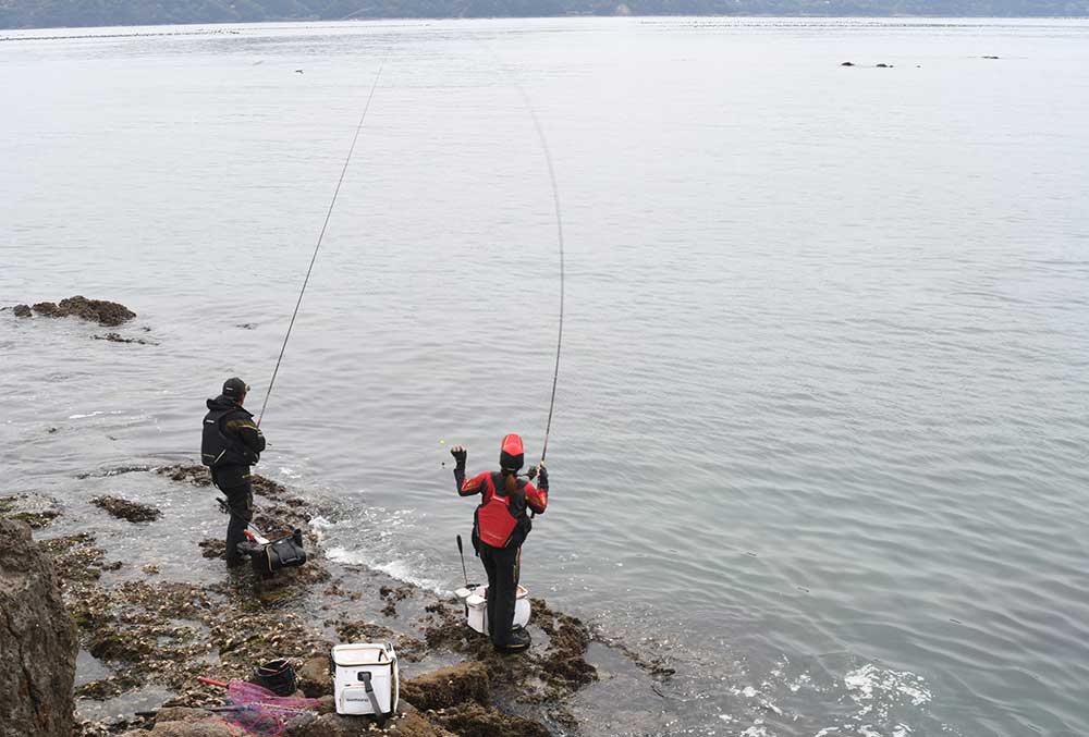 咸陽島南でチヌを釣る