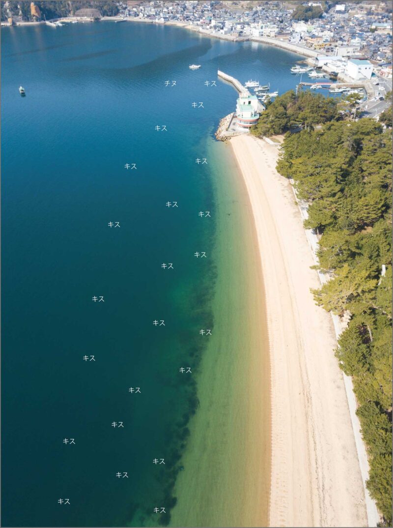 キス釣り場 倉橋島桂浜