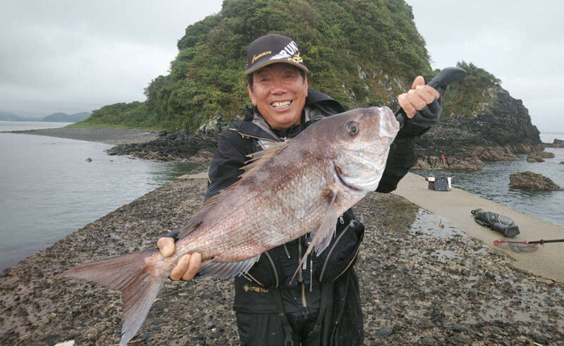 大知昭と大型マダイ