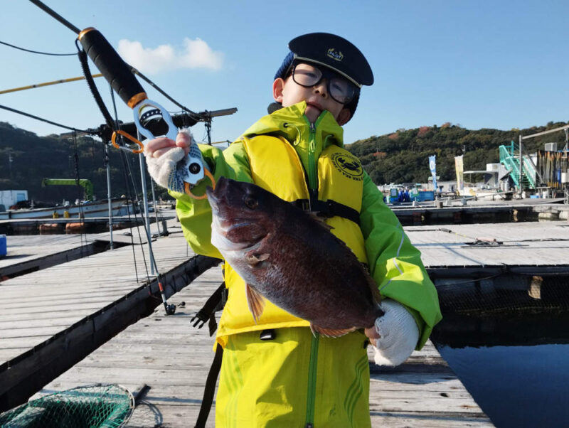 マダイを釣った海ちゃん