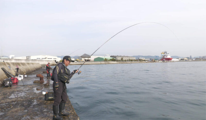鱗海でチヌとやり取り