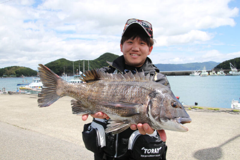 宿毛湾で釣れたチヌ