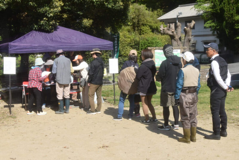 マス釣り大会受付