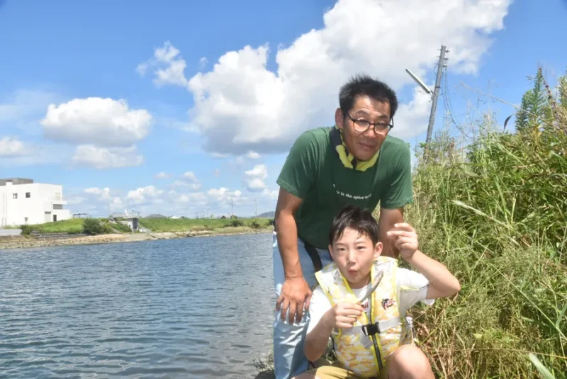 揖保川河口でハゼ釣り