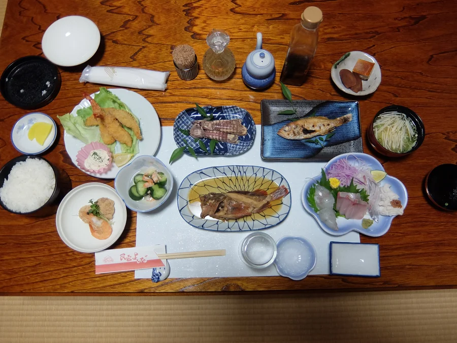 民宿よしだ料理