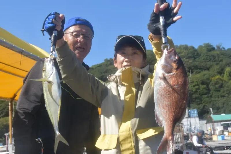 水宝のマダイとシマアジ